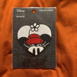 Loungefly Disney Minnie Mouse Heart Patch - Red, Black, White
